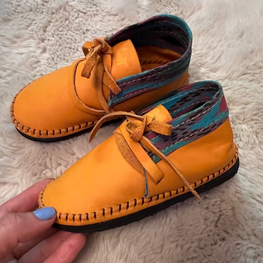 Handmade Leather Moccasins Size 11 5y